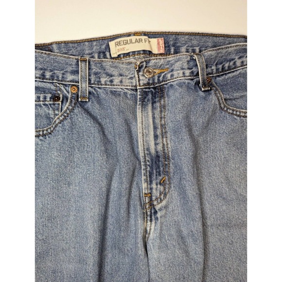 Levi's 505 Light Wash Regular Fit Jeans Size 36x32 - Picture 4 of 13